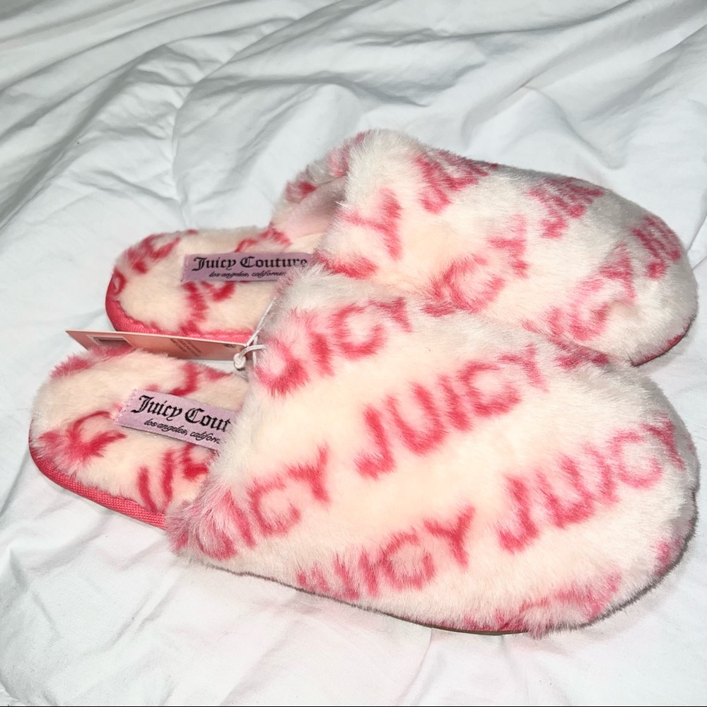 Juicy Couture Pink Slippers (Brand New)